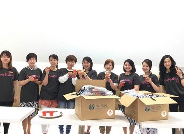 ニュースキンジャパン「Force for Good Day2018」  Kits for Kids Project 作業風景 名古屋エクスペリエンス センター